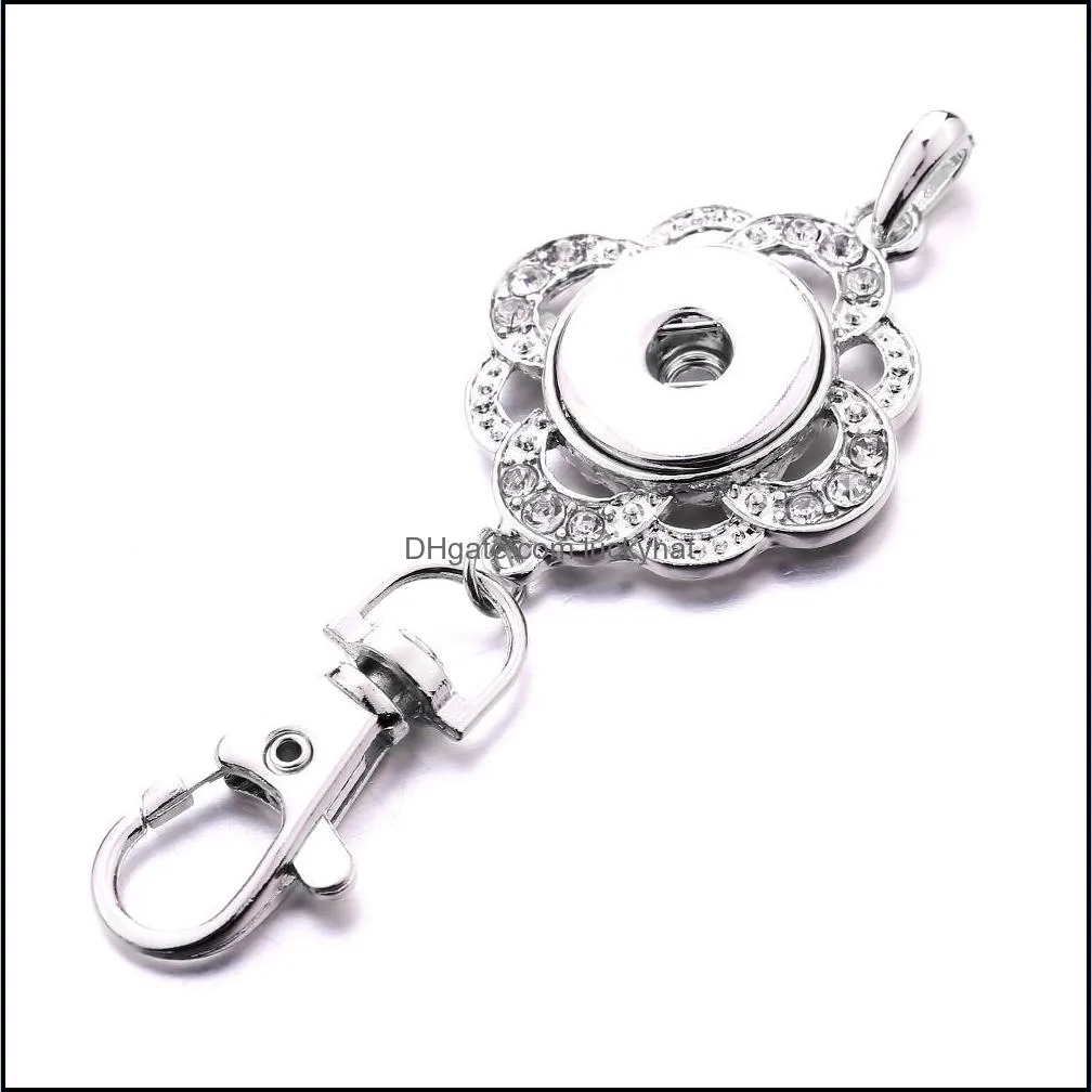 metal 18mm snap buttons keychain key chain car bag snaps buttons keyring for women men jewelry