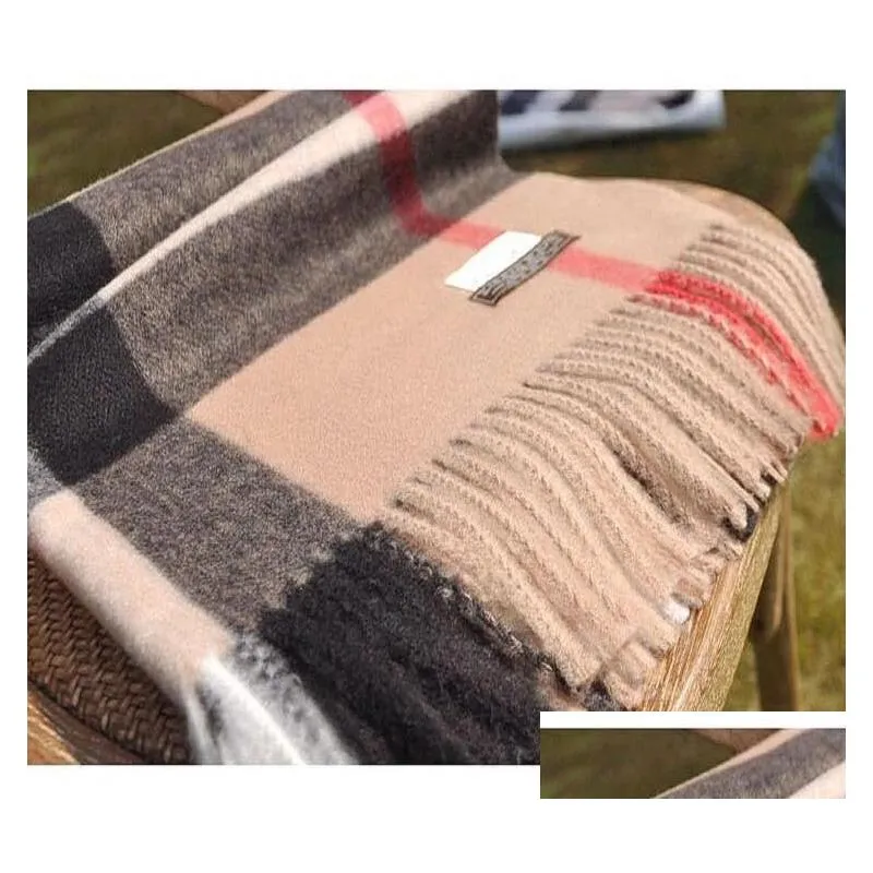 high quality 100 cashmere scarf fashion classic plaid printed cashmere scarf ultra soft thermal cashmere scarf 190x70cm