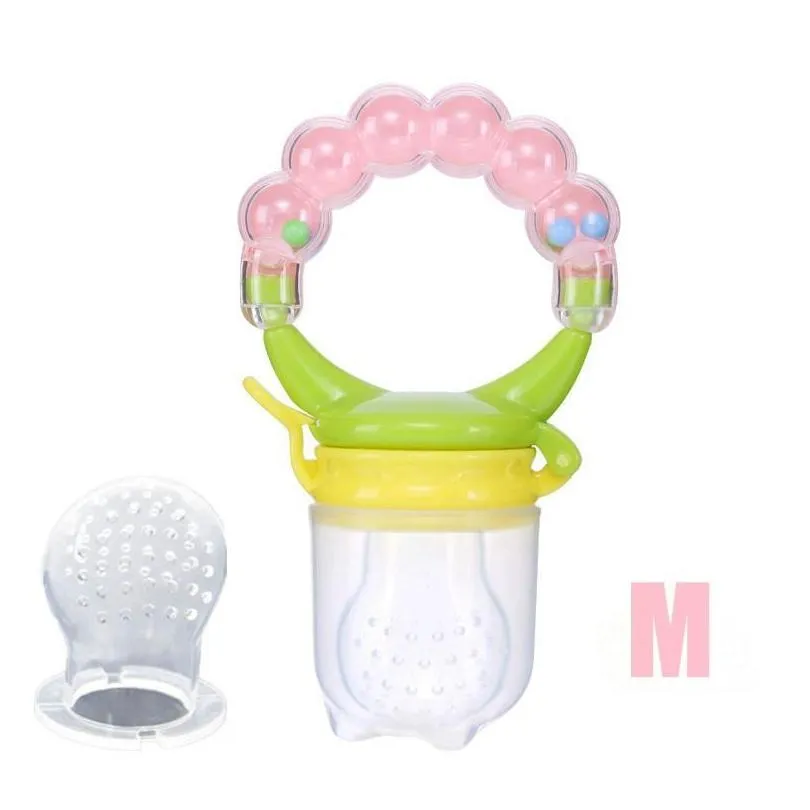 2021 silicone infant baby pacifier feeder fruits vegetables feeding dummy nipple teat rattle feeding toy baby supplies food feeder