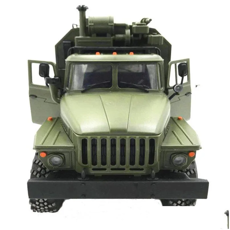 set wpl b36 b36 rc truck 116 simulation fullsize 6wheel drive soviet ural military truck model offroad remote control car 220218