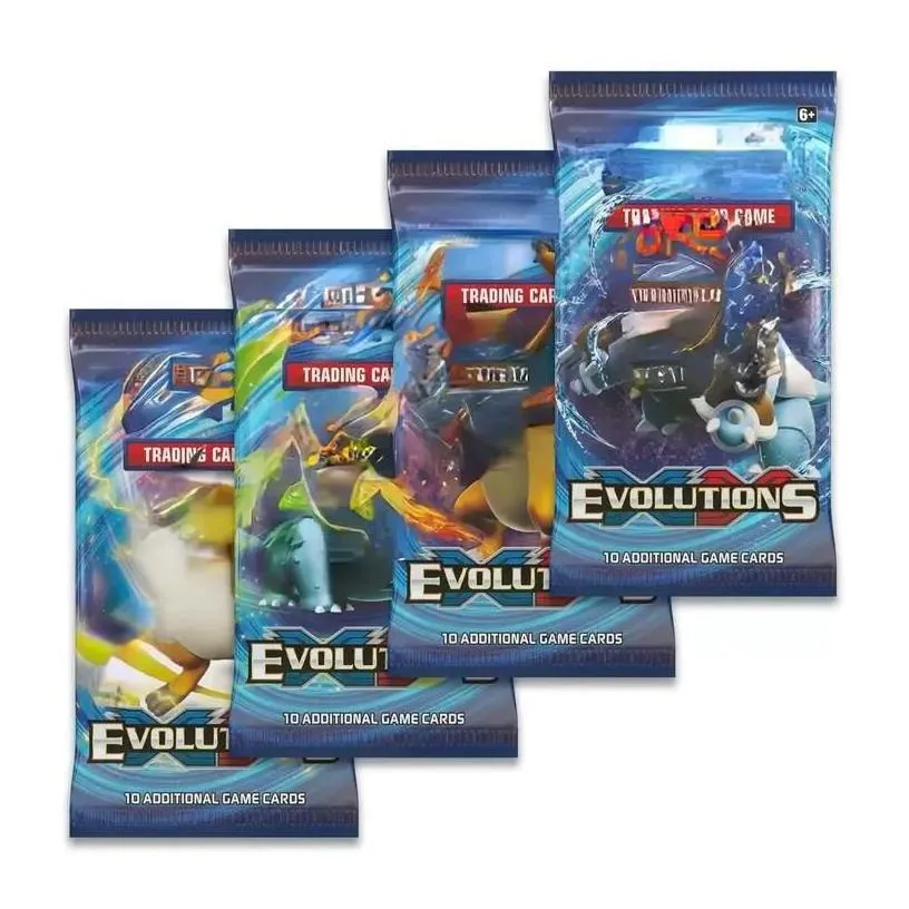 card games 324 pcs cards tcg xy evolutions booster display box 36 packs game kids collection toys gift paper drop delivery gifts puzz