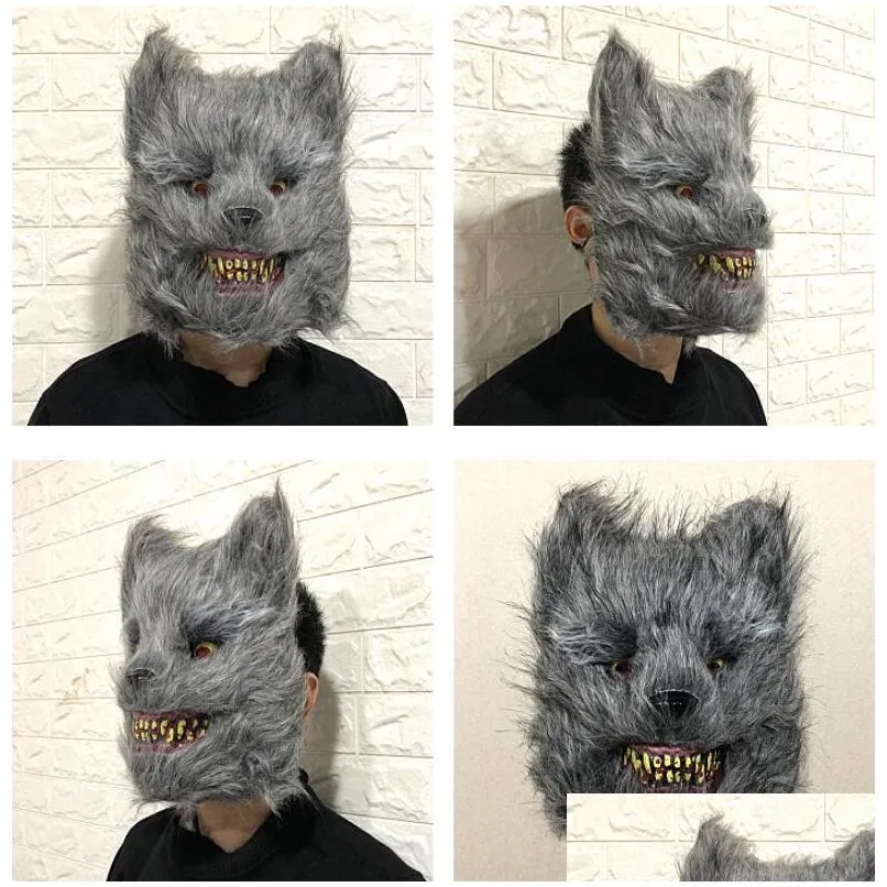 new bunny animal head mask prank evil bloody rabbit scary mascara pvc plush toy horror killer anonymous white mask for kids adults