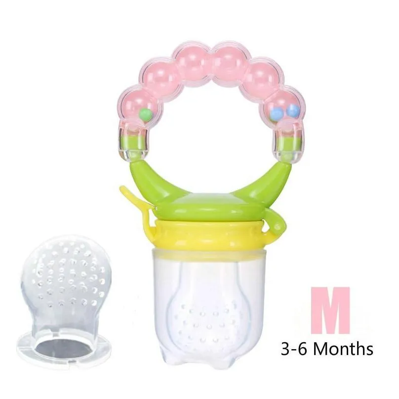 2021 silicone infant baby pacifier feeder fruits vegetables feeding dummy nipple teat rattle feeding toy baby supplies food feeder