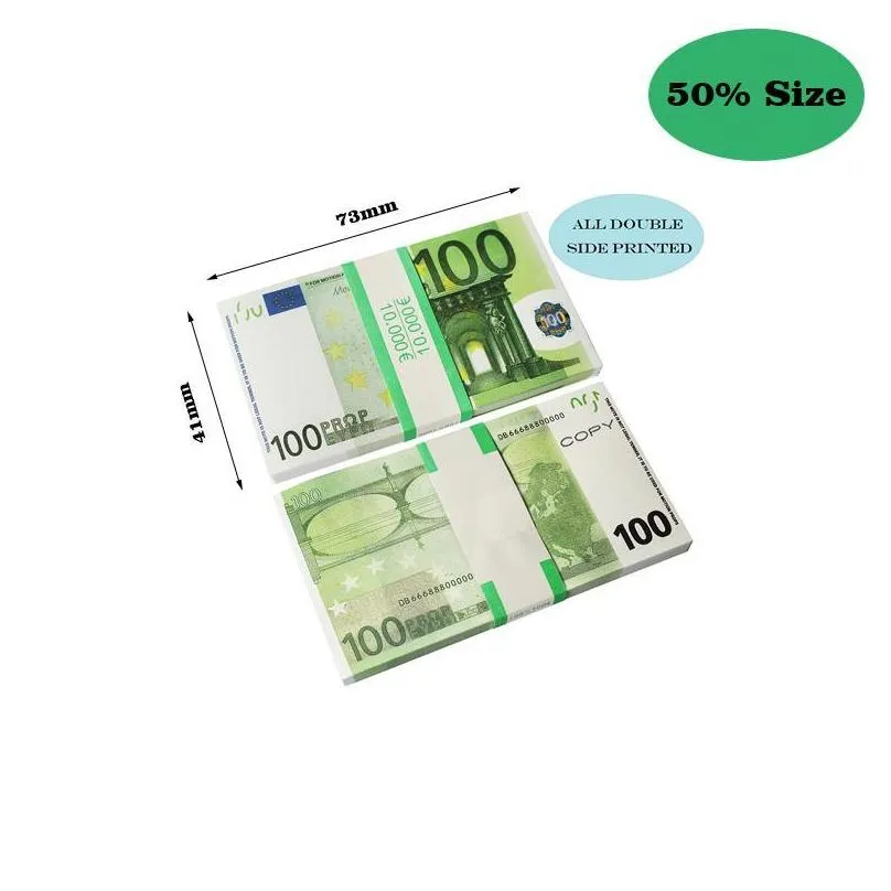 mysterious blind box toy party replica us fake money kids play or family game paper copy banknote 100pcs pack practice counting movie prop pretend