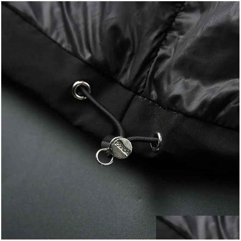 brand designer mens fashion down jacket classic plaid antiwrinkle spring autumn coat windbreaker zip coat coat sports size m3xl