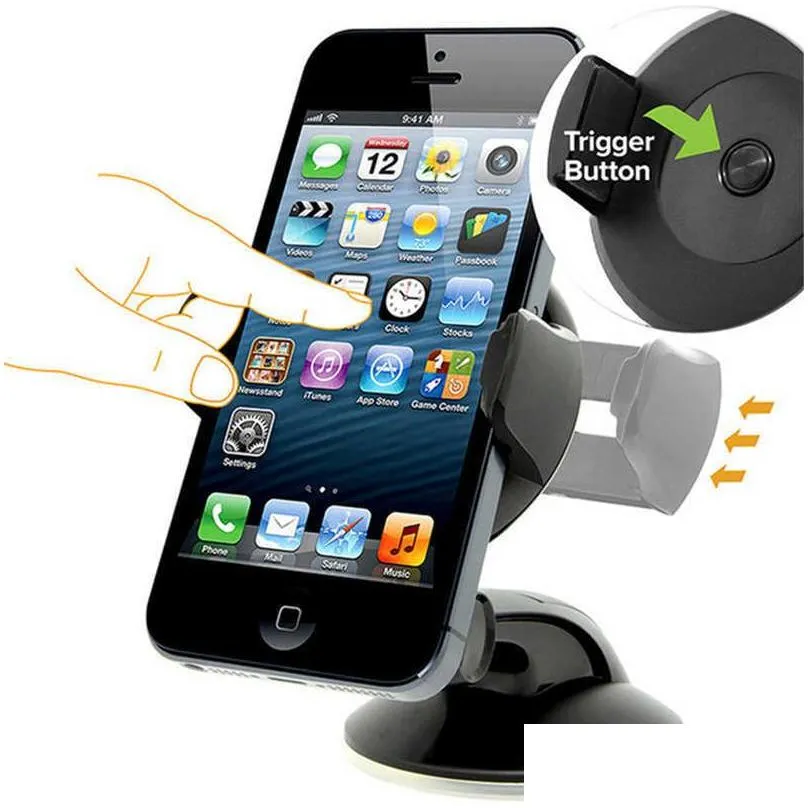 car phone holder mini for iphone x xs 8 6 plus windshield car mount phone stand suction cup holder smartphpne auto support