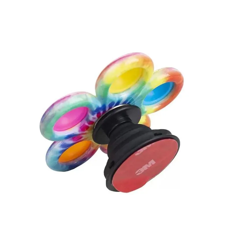 sensory  bubble cellphone stands fidget spinners decompression toy silicone phone stand with anti stress anxiety pressure finger bubble push