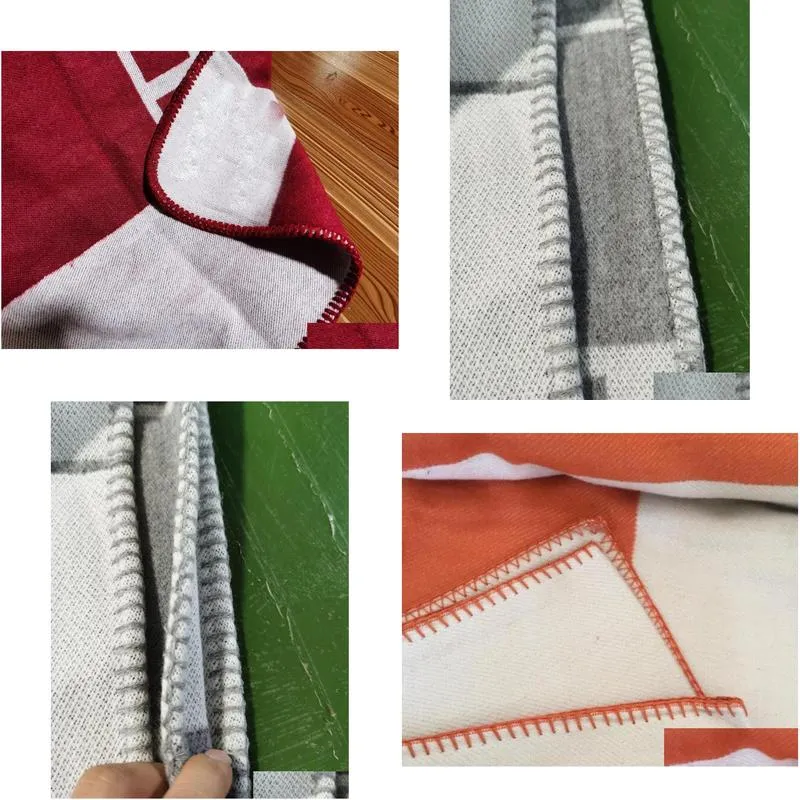 letter blanket soft wool blend scarf shawl portable warm plaid sofa bed fleece towel spring autumn women throw blankets