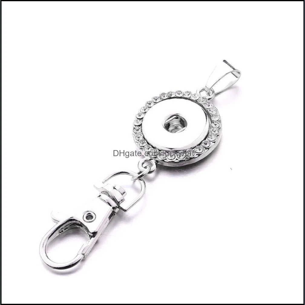 metal 18mm snap buttons keychain key chain car bag snaps buttons keyring for women men jewelry