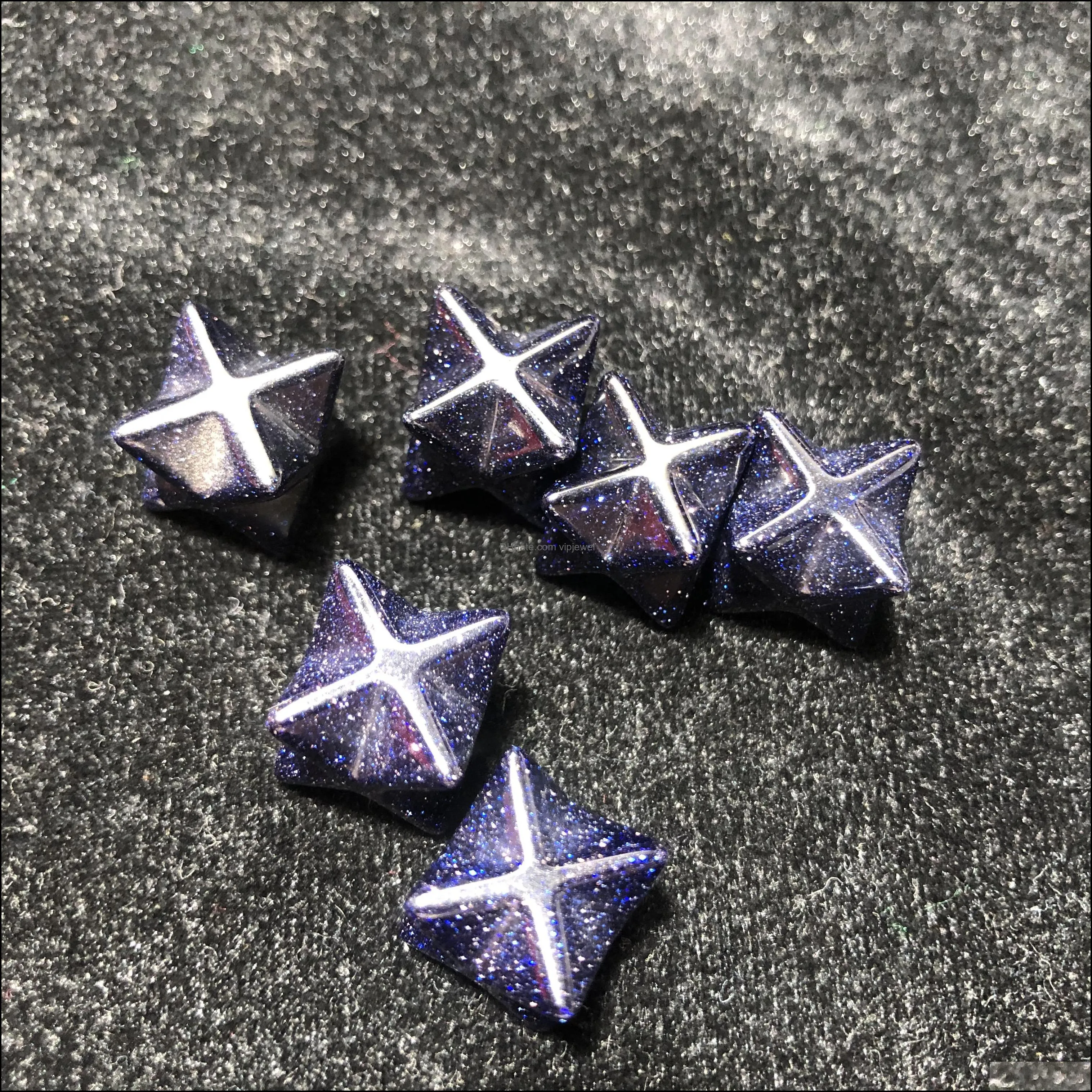 mini merkaba hexagram star qaurtz chakra stone crafts energy healing reiki crystal hand play home decoration stone handicraft vipjewel