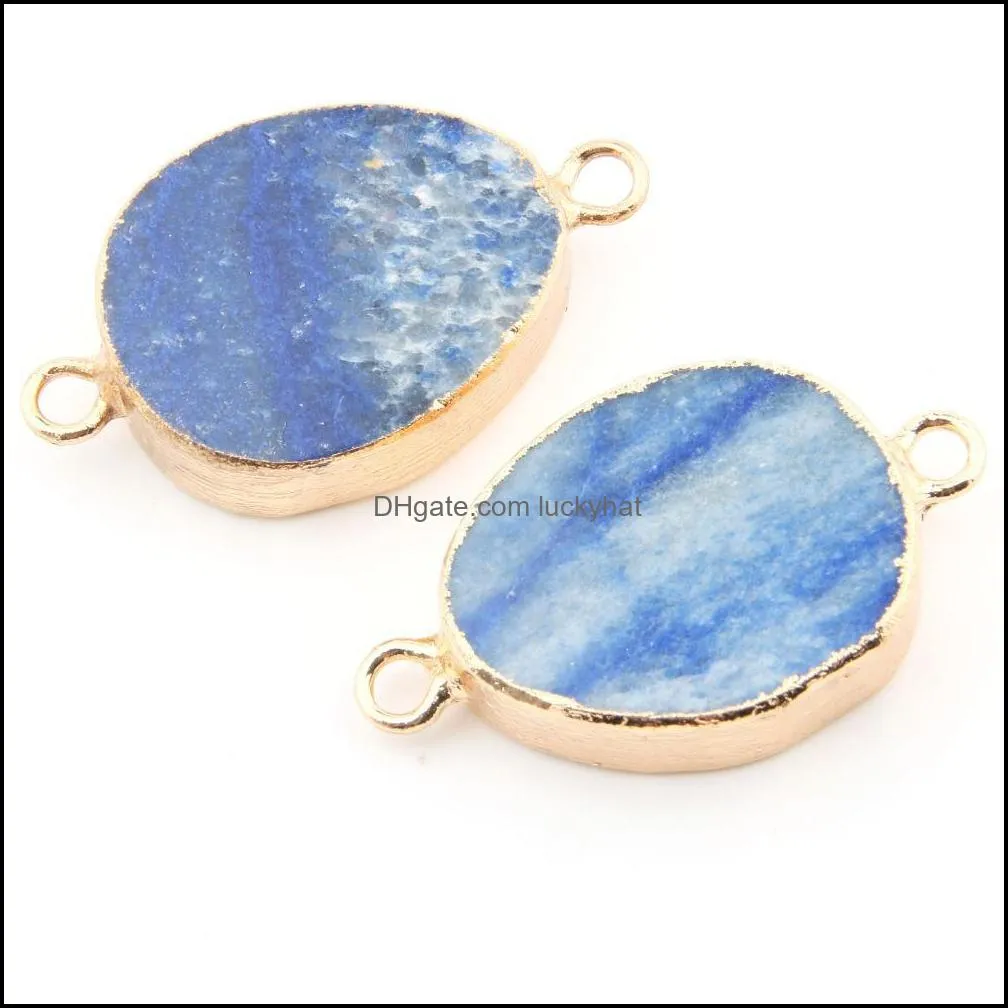 35x25x7mm water drop shape natural stone pendant charms diy for druzy necklace or jewelry making