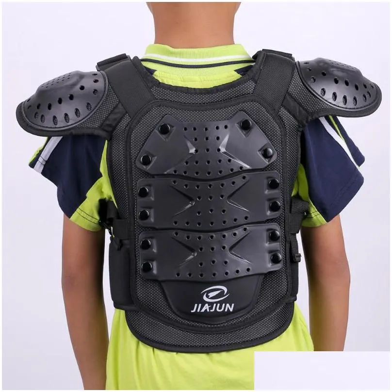 motorcycle armor jiajun kids vest chest back body protector childrens motocross protective gear moto waistcoat