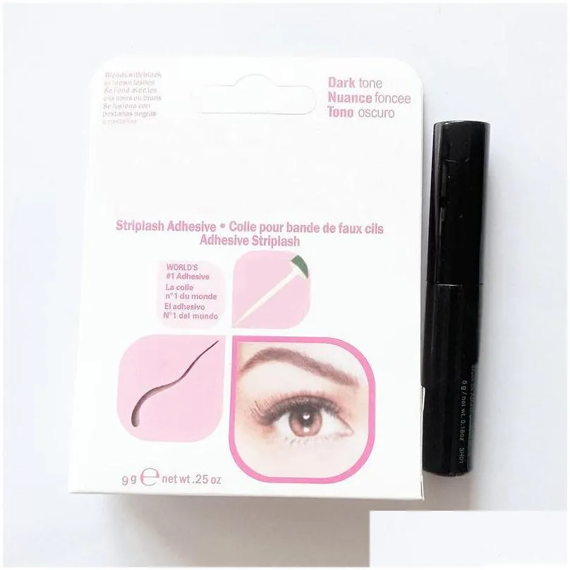 2021 brand cosmetic tools eyelash adhesives eye lash glue brushon glues vitamins white/clear/black 9g news packaging makeup tool dhs