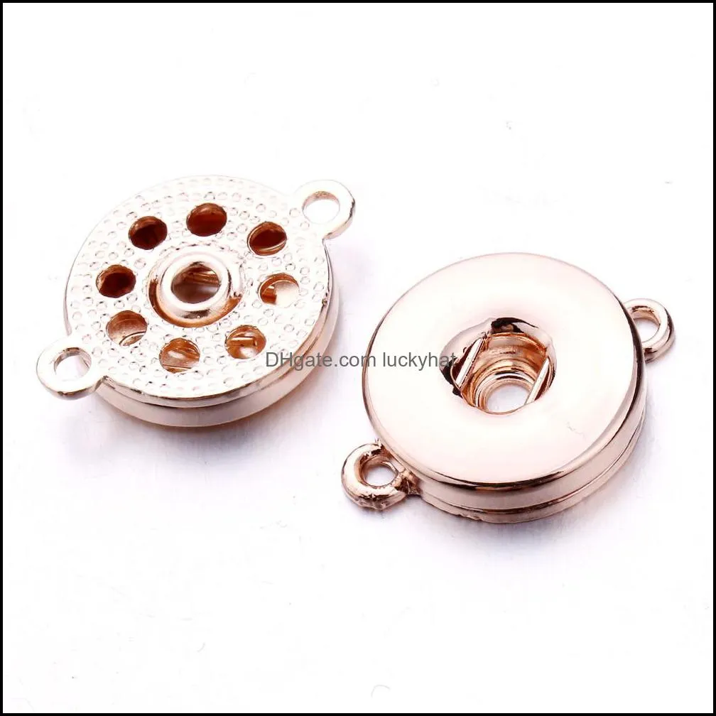 metal 18mm ginger snap button base pendant charms for diy snaps necklace bracelet jewelry accessorie