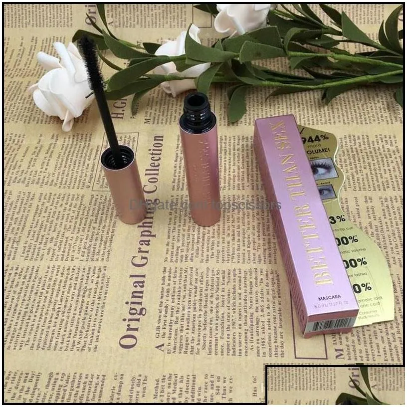 mascara top quallity face cosmetic better than sex love mascara black color long lasting more volume 8ml masacara drop delivery 2