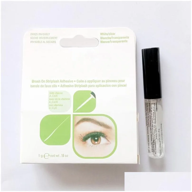 2021 brand cosmetic tools eyelash adhesives eye lash glue brushon glues vitamins white/clear/black 9g news packaging makeup tool dhs