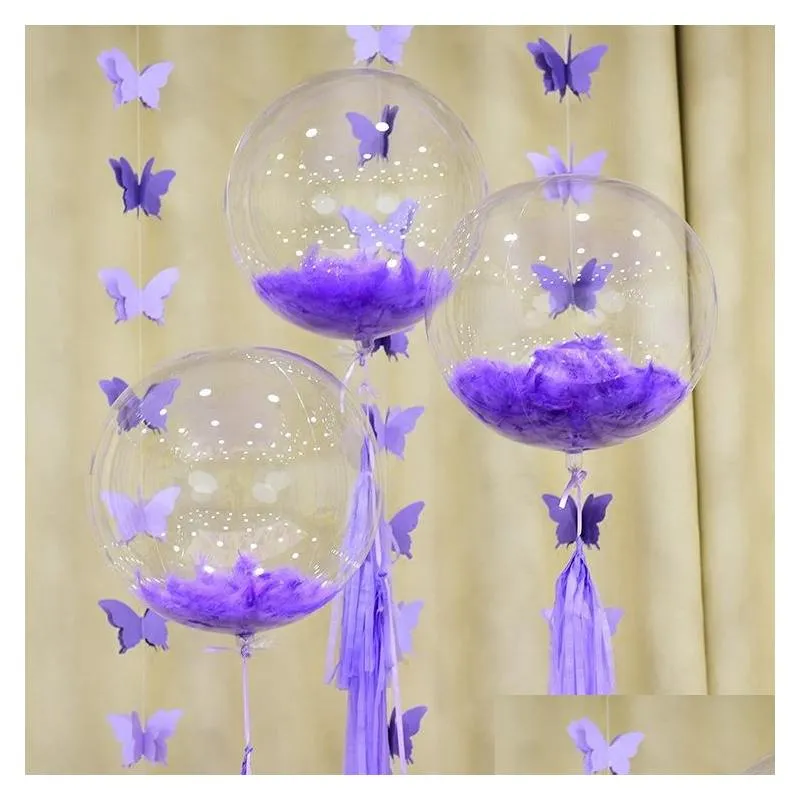 50pcs no winkles transparent pvc balloons 10 18 24 inch clear bubble balloons wedding birthday party decorative helium ballons kid3091