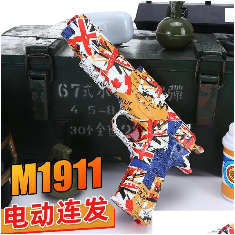 toy gun electric water gel blaster m416 g m1911 ak paintball toy guns graffiti pistol handgun rifle for boys adult child cs