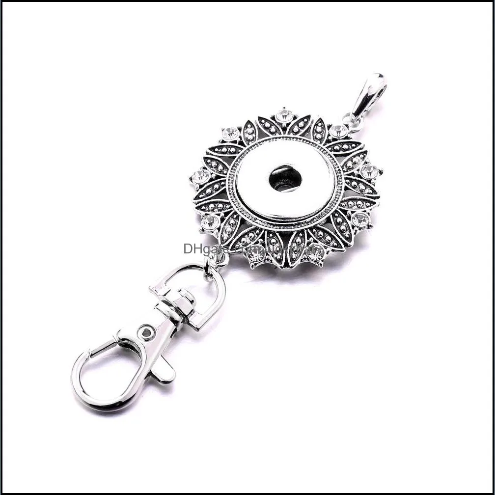 metal 18mm snap buttons keychain key chain car bag snaps buttons keyring for women men jewelry