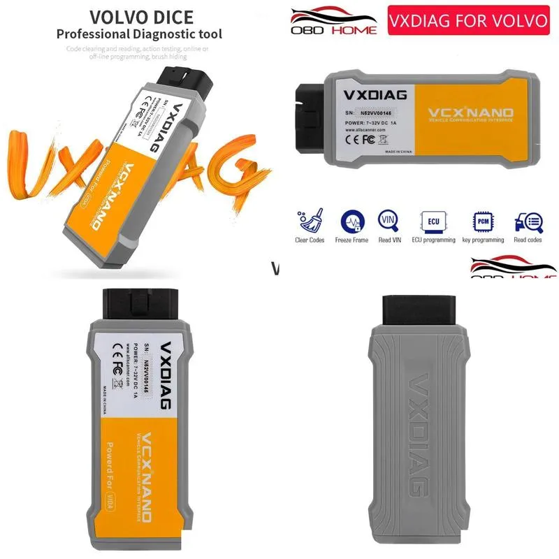 vxdiag vcx nano for volvo car diagnostic tool more powerful than volvo dice 2014d