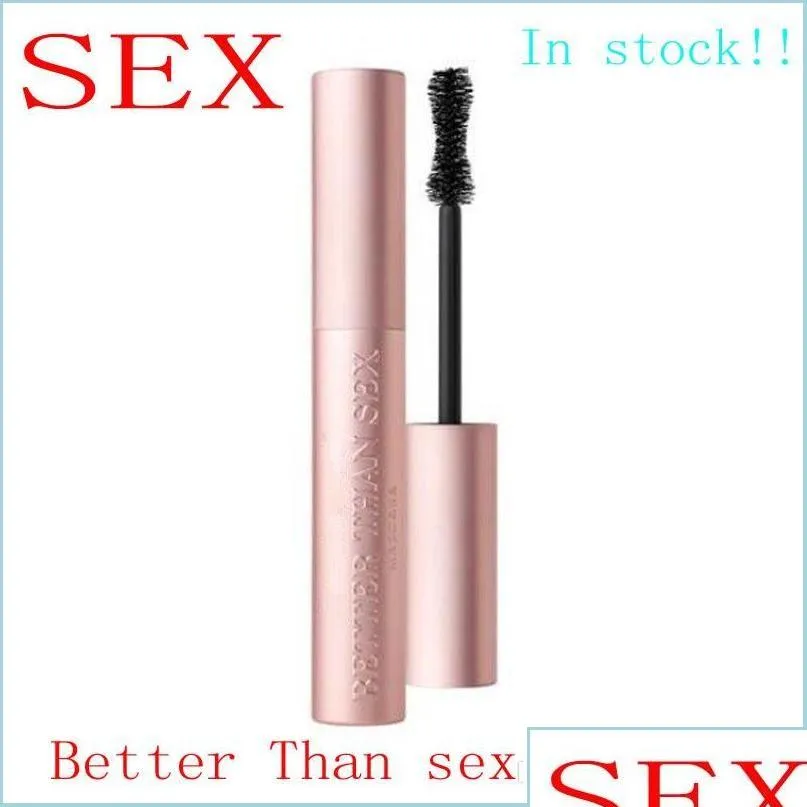 mascara top quallity face cosmetic better than sex love mascara black color long lasting more volume 8ml masacara drop delivery 2