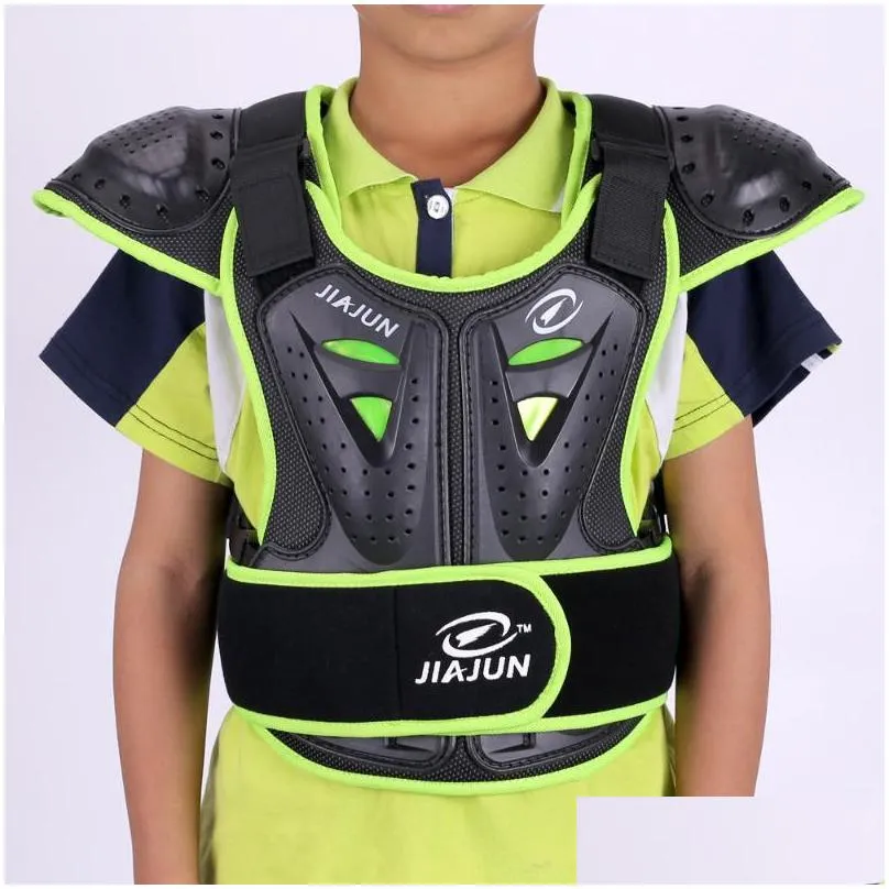 motorcycle armor jiajun kids vest chest back body protector childrens motocross protective gear moto waistcoat