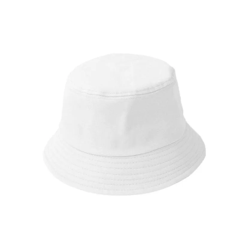 korean adult kids summer foldable bucket hat solid color hip hop wide brim beach uv protection round top sunscreen fisherman cap1