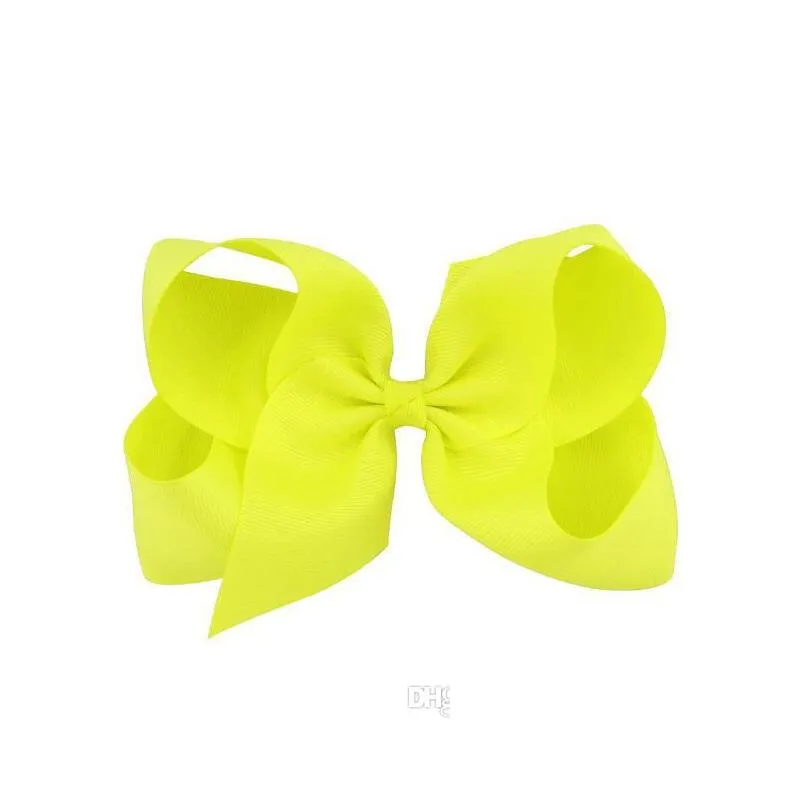 40colors choose 6 inch baby big bow hairbows infant girls hair bows with barrettes 15cm 12cm