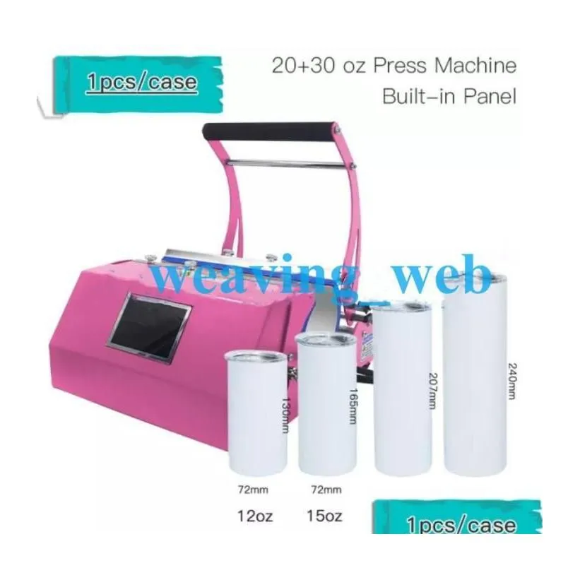 local warehouse all in one tumbler press heat press transfer machine sublimation diy for 20oz 30oz skinny straight tumblers 110v thermal transfers