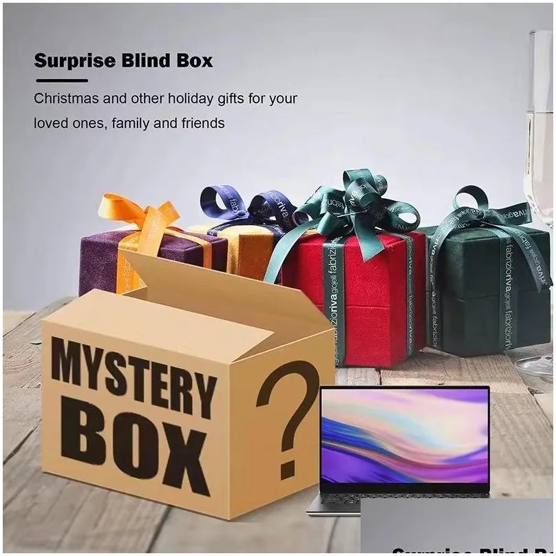 blind box mystery high quality brand new 100 winning random items digital electronic car accessories game console earphones watch christmas