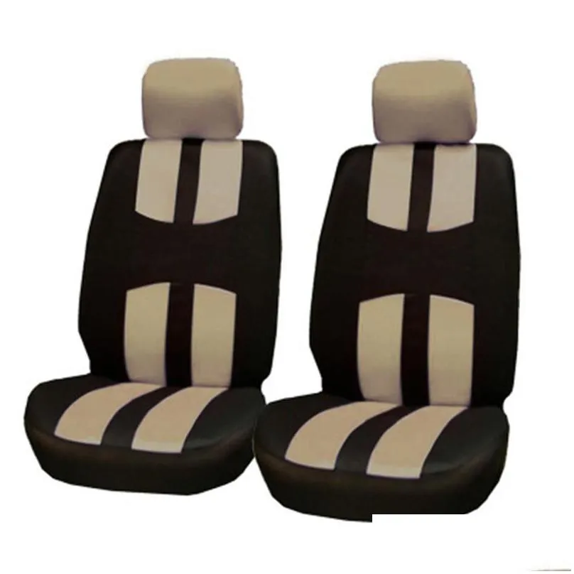 4pcs/9pcs/set car seat covers set fit most cars covers tire track detail styling car seat protector interior accessories1