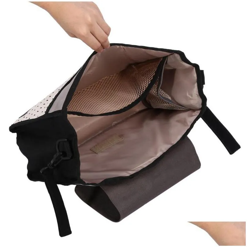 mimple diaper bag baby stroller bag organizer nappy diaper pram cart basket hook stroller accessories wetbag for diapers1