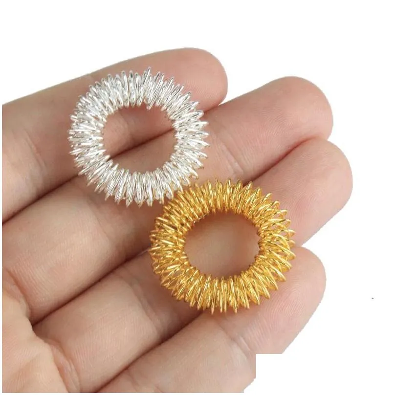 spiky sensory ring fidget toy for finger massage hand acupressure massager stress relief circulation rings 0225