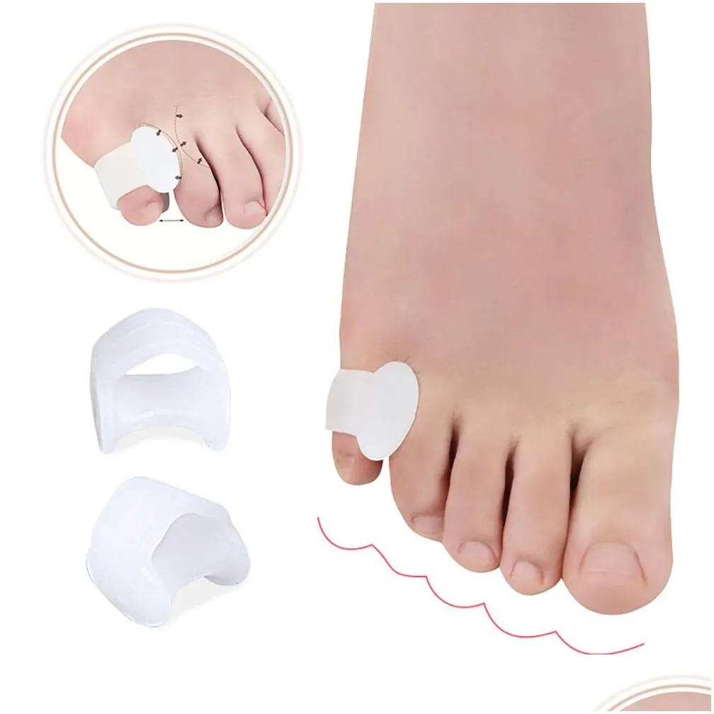 10pcs toe separators bunion pads hammer toes straightener toe spacers corrector for overlapping toes and drift pain hallux valgus295n