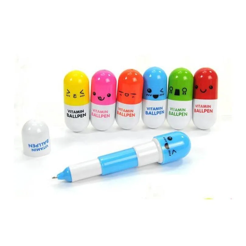 ballpoint pens pill ballpoint pen office cute school supplies stationery ball set accessories drop delivery business industrial writi