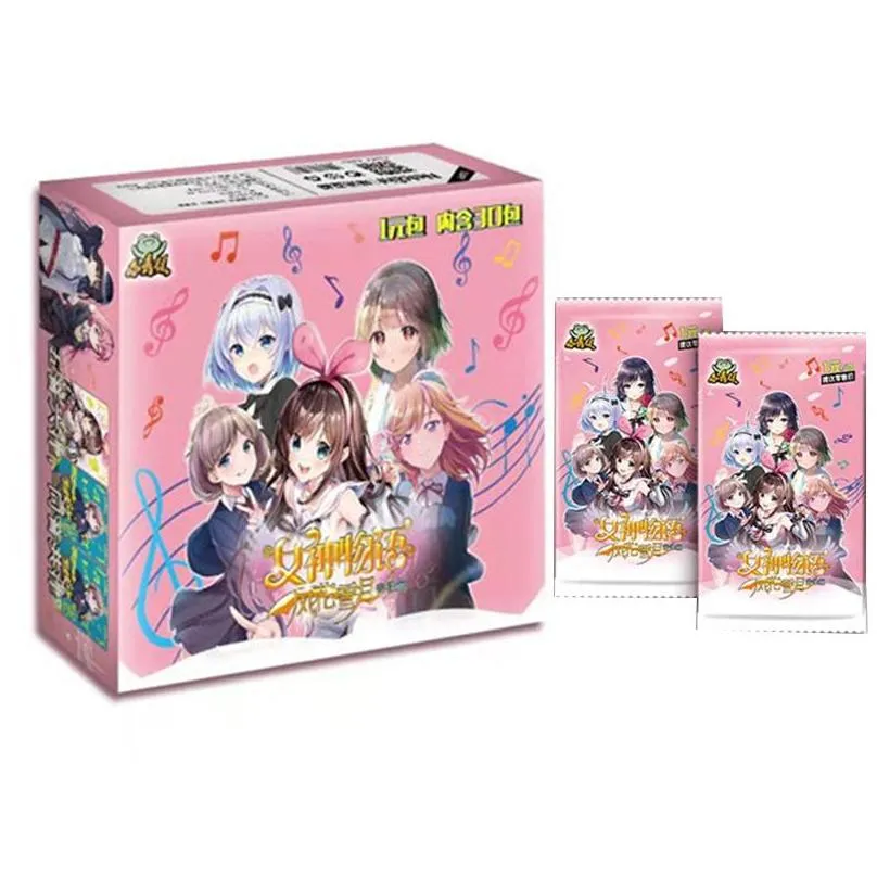 card games goddess story collection cards child kids birthday gift game table toys for family christmas 220323