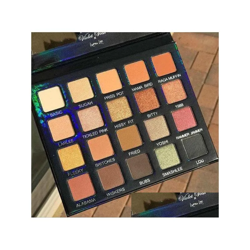 violet voss laura lee eye shadow palette 20 colors limited edition makeup earth color eyeshadow palette