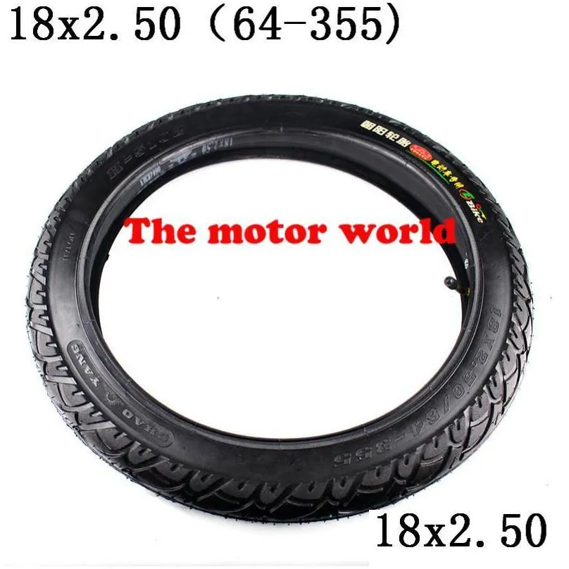 motorcycle wheels tires inner and outer tyre with good quality 18x2.50 64355 tire fits electric battery tricycle gas scooter