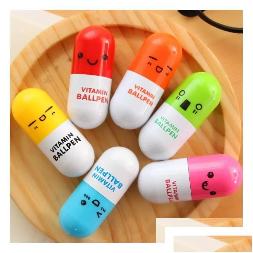 ballpoint pens pill ballpoint pen office cute school supplies stationery ball set accessories drop delivery business industrial writi