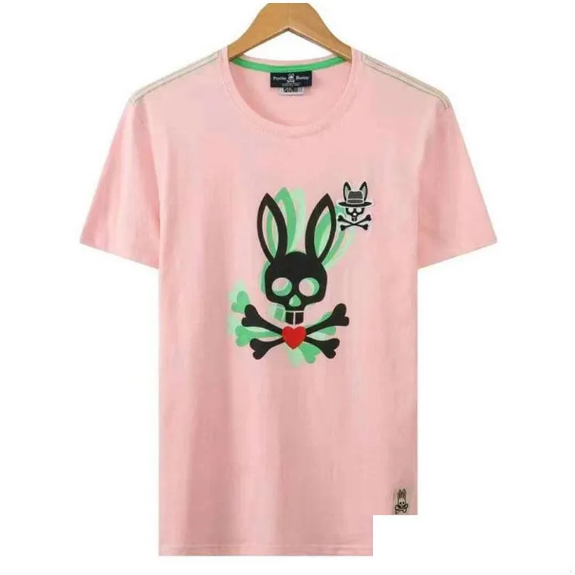 luxury designer mens casual t shirt fashion polo shirt premium cotton short sleeve rabbit animal print hip hop street top m3xl