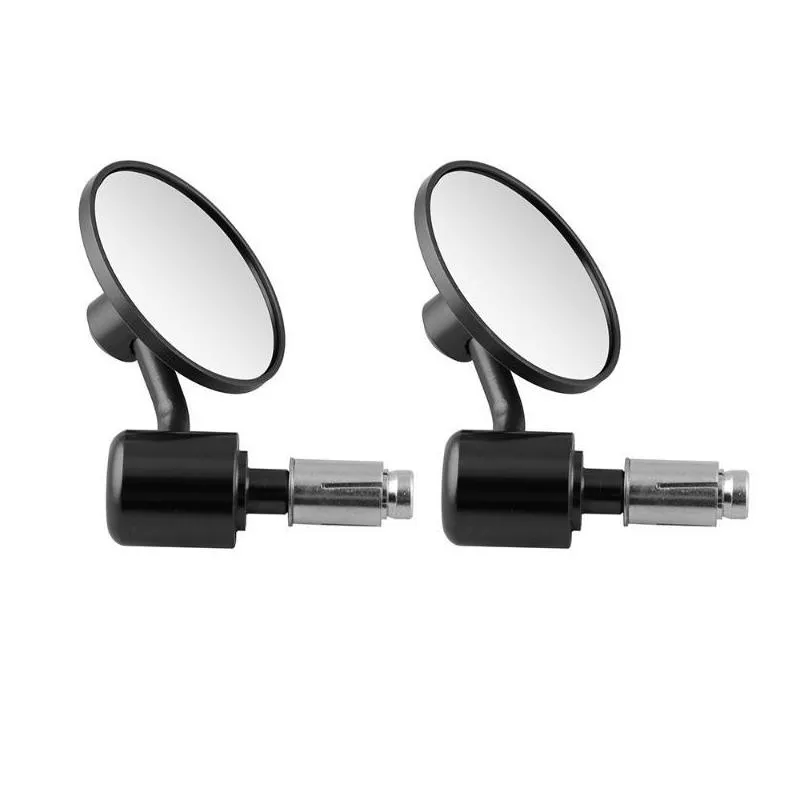 motorcycle mirrors 1 pair 7/8 rearview mirror round handlebar bar end rear view for all kinds of motorcycles and electric vehicles