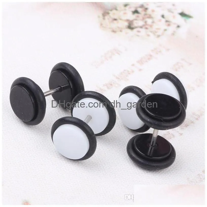 60pcs/lot cheater ear plugs gauges tapers fashion summer style men women fake tunnels body piercing jewelry faux septum rings