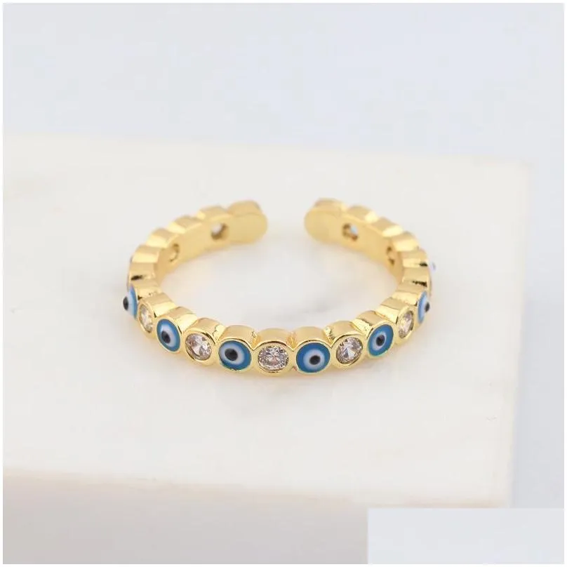 woman man finger ring female bohemian evil eye rings for women men male fashion accessories vintage jewelry wholesale 2021