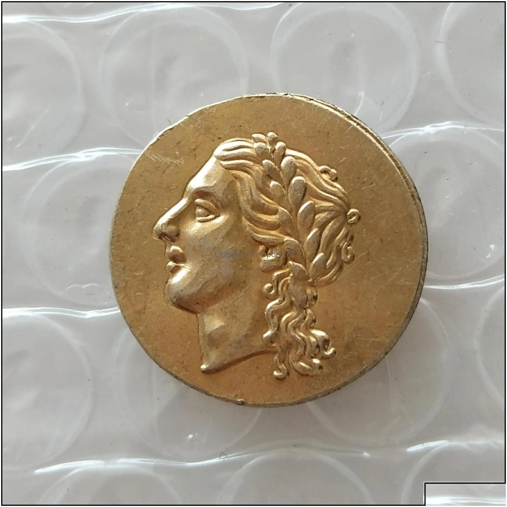 Arts And Crafts G30Syracuse Sicily 310Bc Authentic Ancient Greek Electrum Coin Drop Delivery Home Garden Dh6Gk