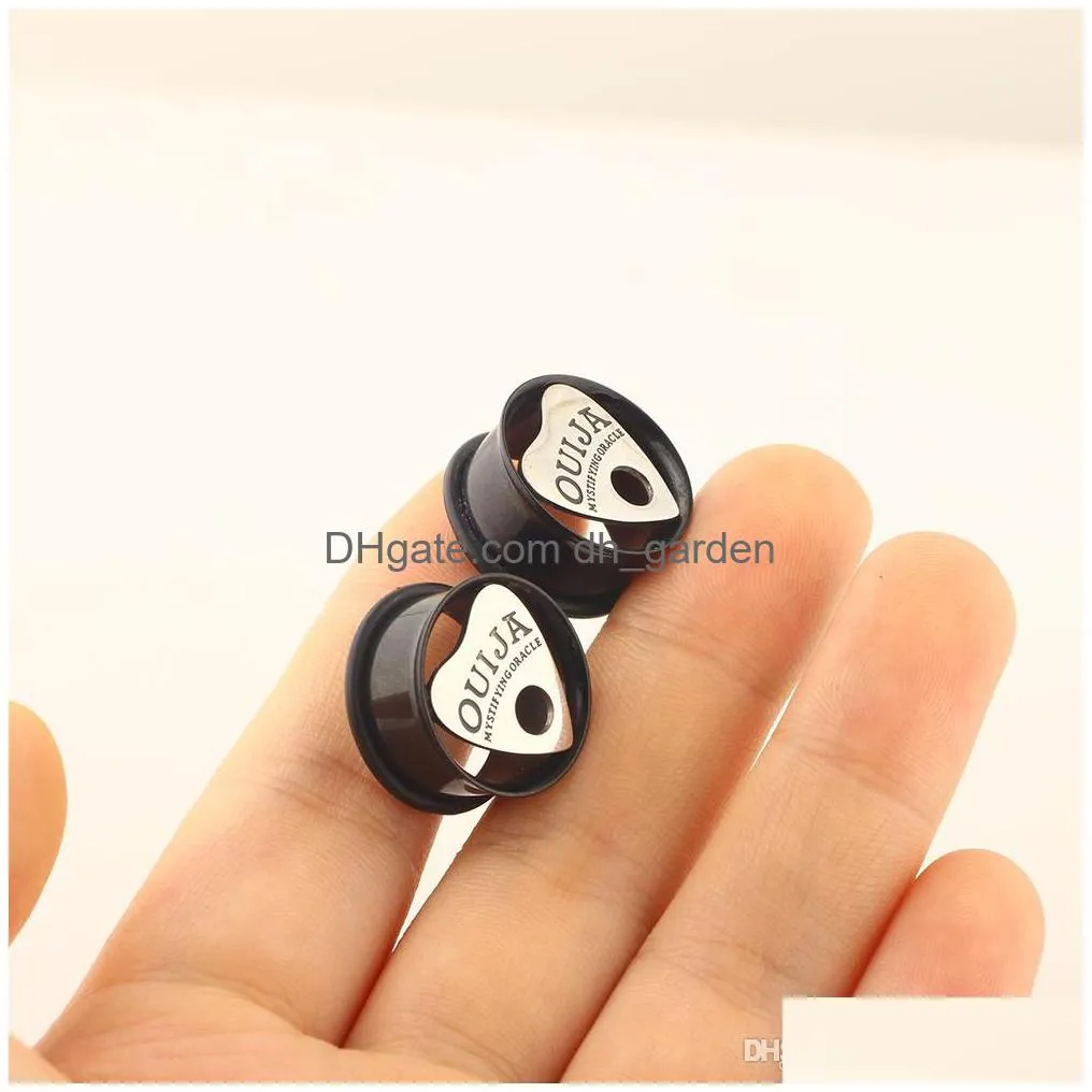 ouija eyelet single flared flesh tunne 816mm ear plug gauges earrings hollow plug expander ear stretching