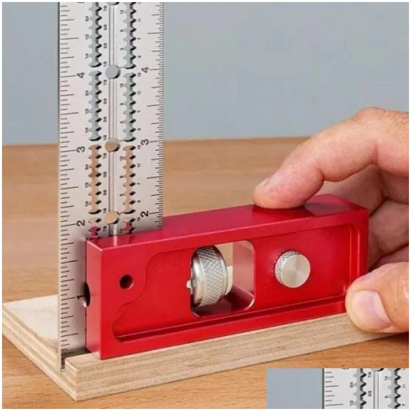 professional hand tool sets scalable ruler for woodpecker tools ttype hole stainless scribing marking line gauge carpenter measuring