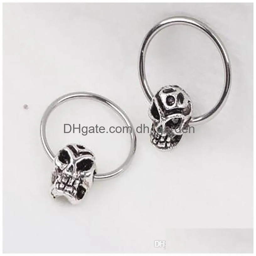 wholesale 10pcs/lot stainless steel hoop clip nose rings piercing jewelry nose piercings ear rings tragus piercing body jewelry