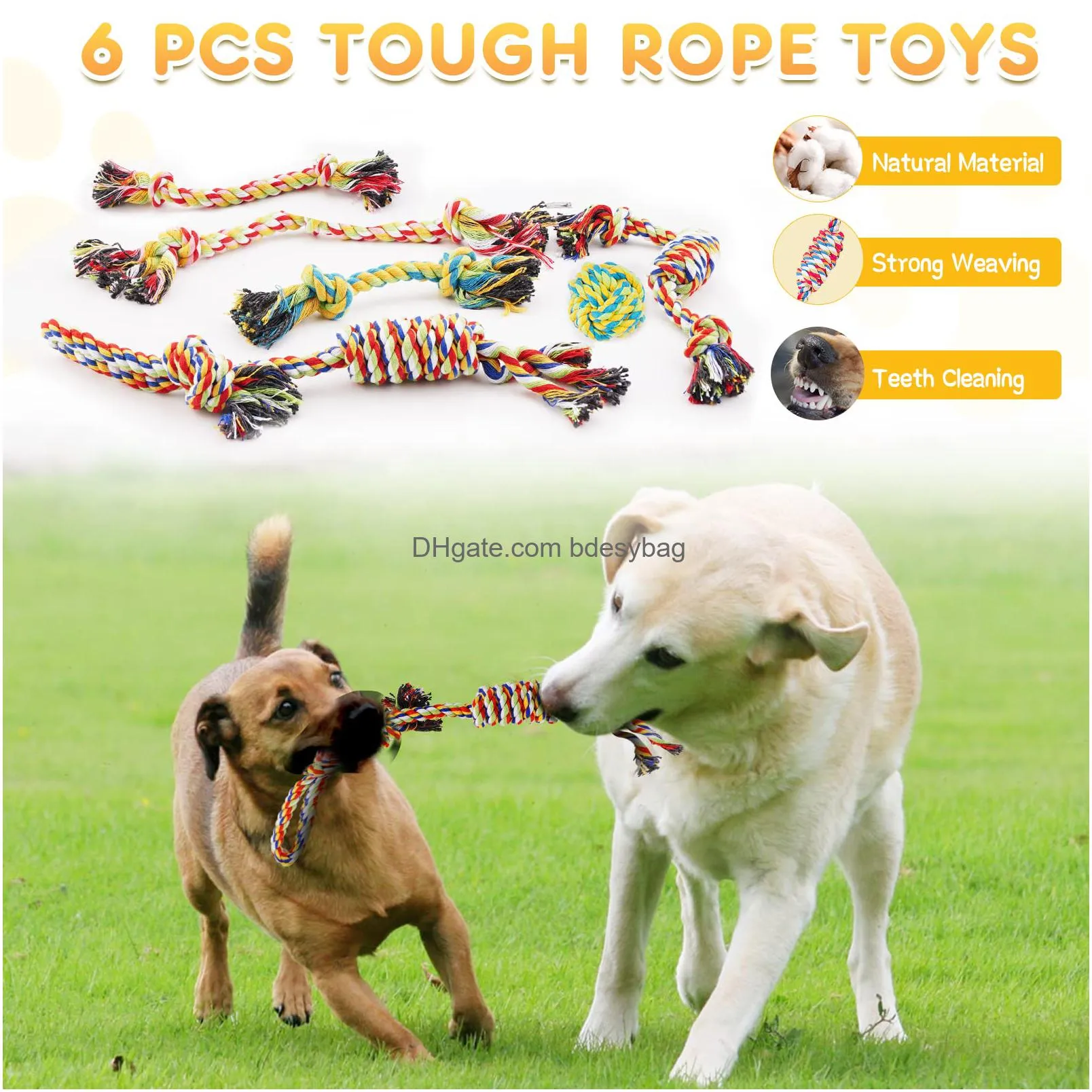 valued puppy toys for small dogs cute puppy teething chew toy with squeaky plush dog toys indestructible iq treat ball and tug of war dog rope toys