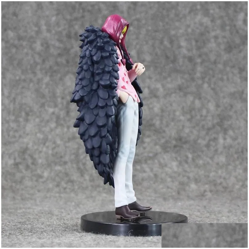 one piece anime 17cm corazon great all for my heart pvc action figure doflamingo brother collection model toy japanese y200421221s