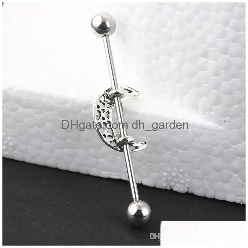 earring piercing mix 3 style 20pcs wholesales ear industrial barbell ring piercing scaffold bar body piercing jewelry